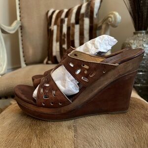 Bed Stu wedge sandals. Size 9. GUC